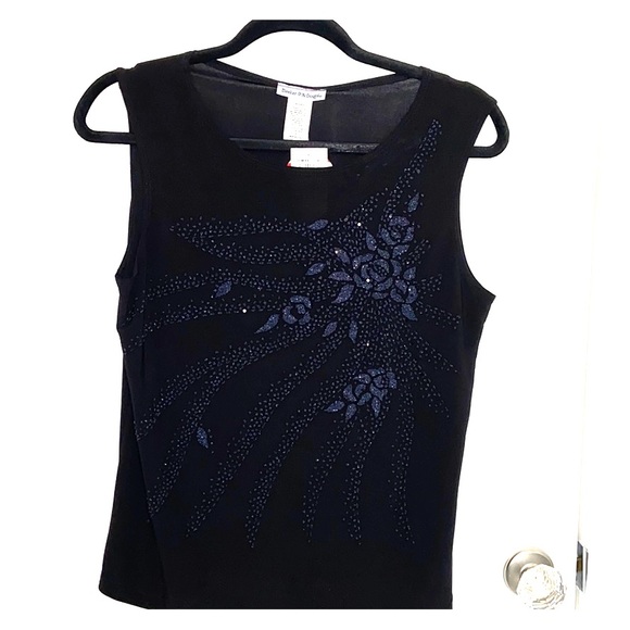 Bleeker & McDougal Black Lightweight Blouse size M - Picture 3 of 14